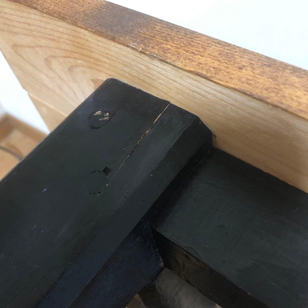 ローテーブル【一点物】ハンドメイド　センターテーブル　木材　ブルックリンスタイル