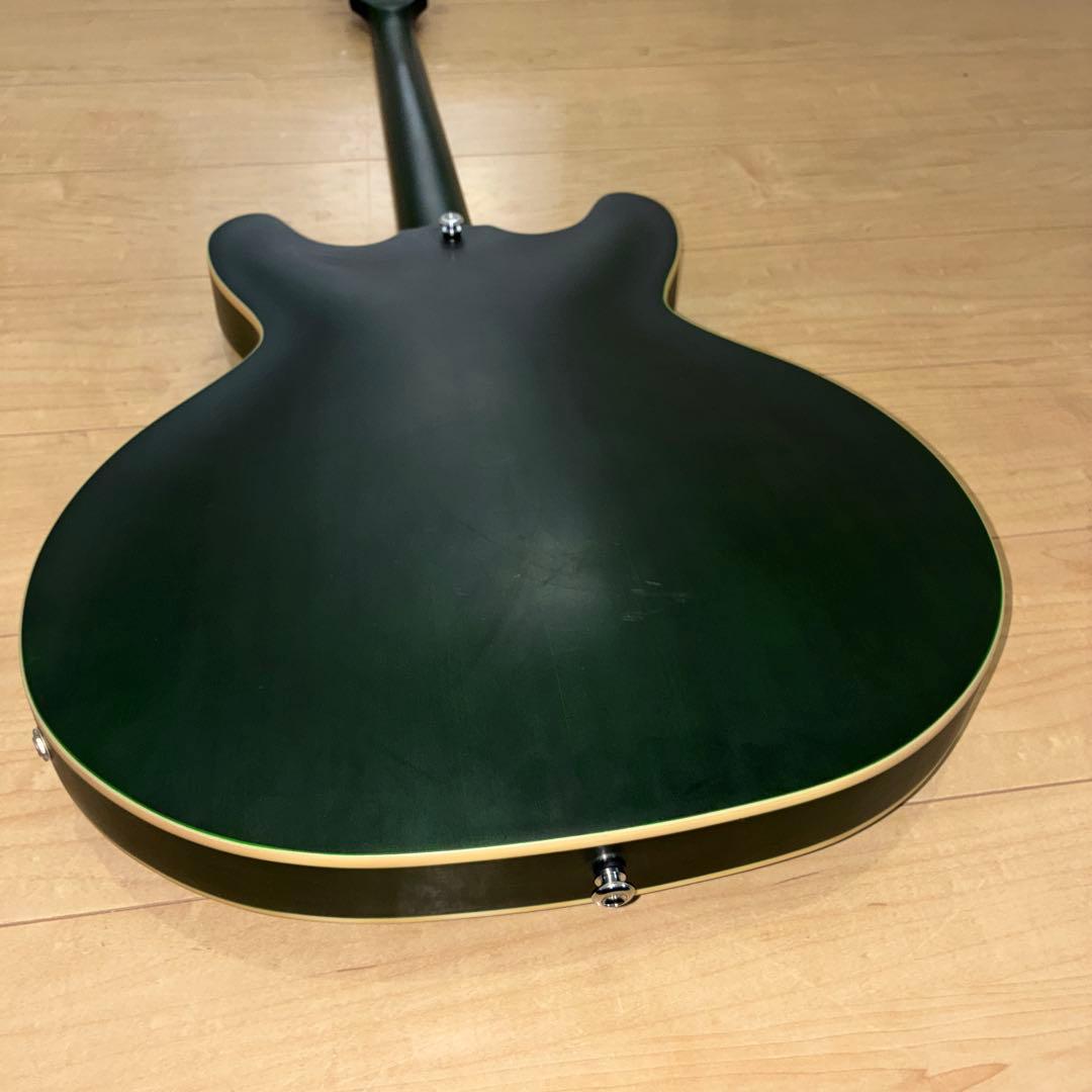 プレイテック　SA20 Green セミアコースティックギター　グリーン