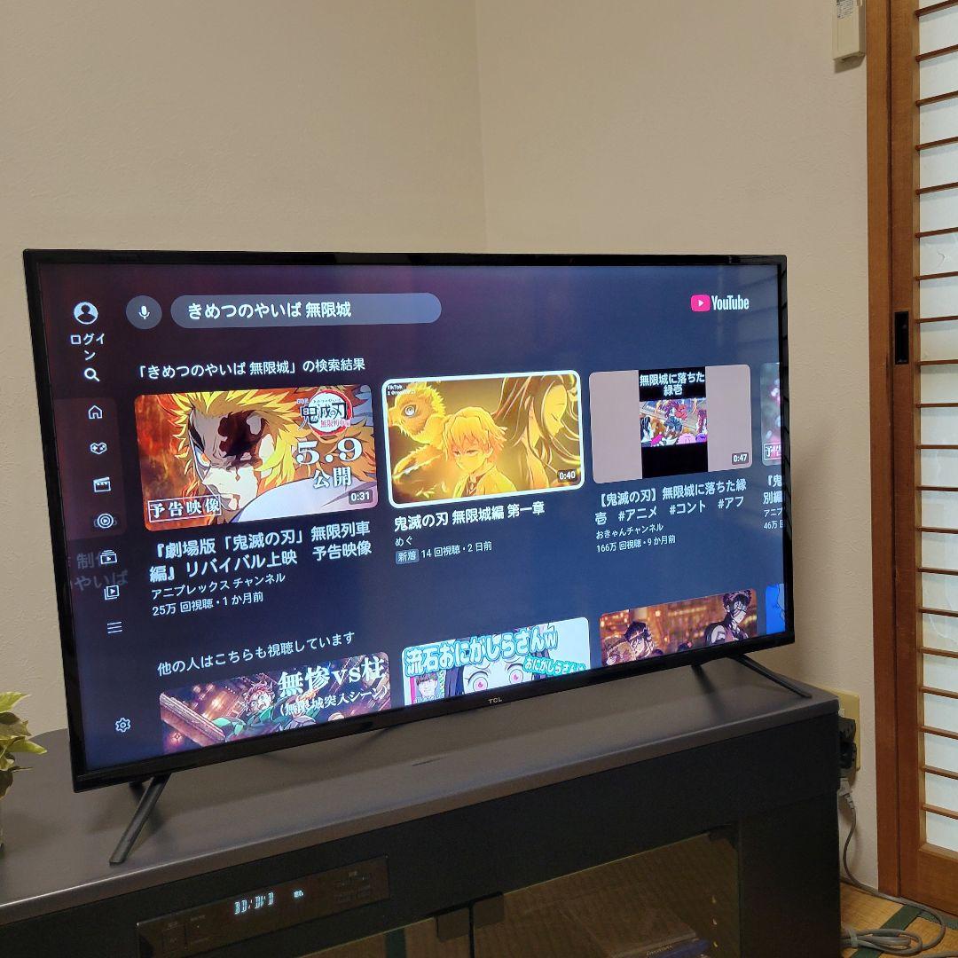 人気のAndroid TV■YouTube／Netflix★４０型液晶テレビ