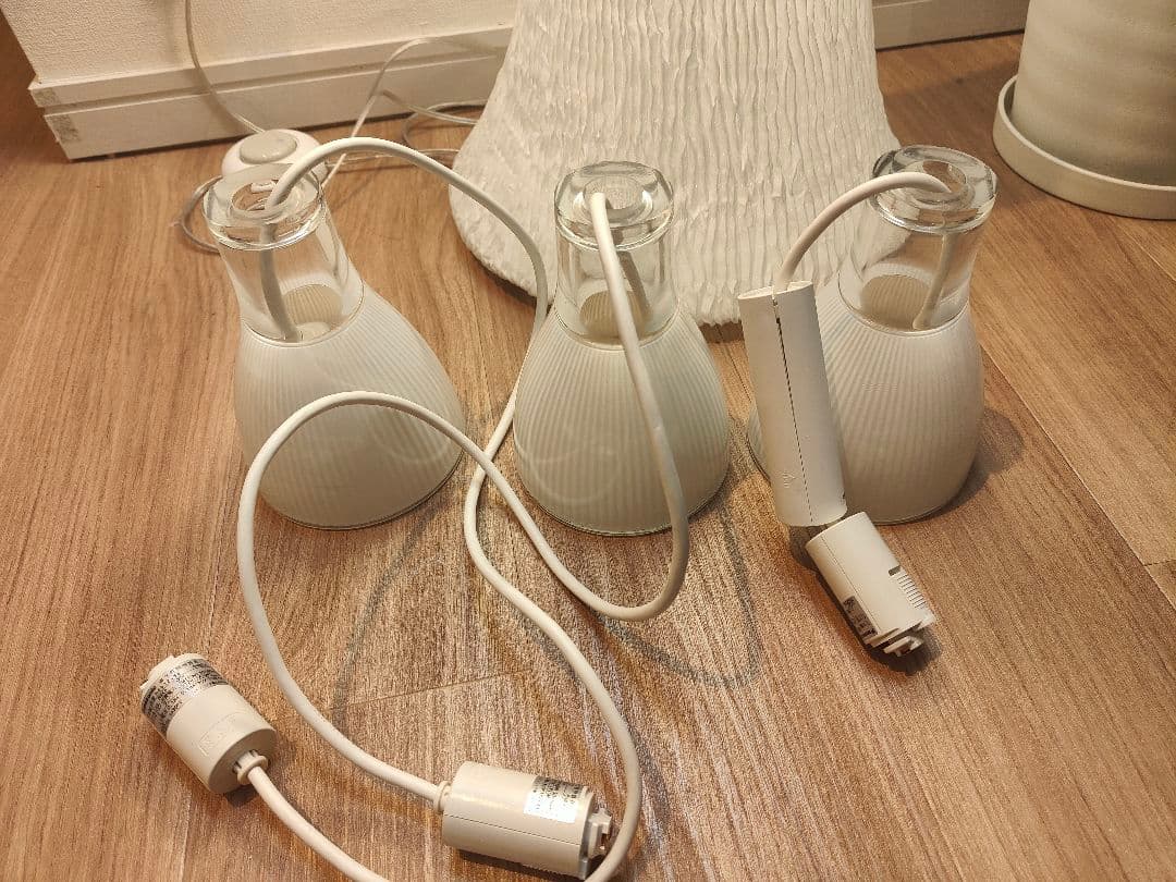 Panasonic ガラス ペンダントライト HED1245E 3個セット 照明