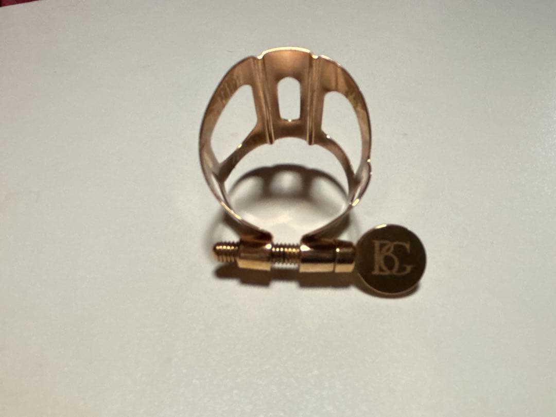 BG ピンクゴールド アルトサックスリガチャー