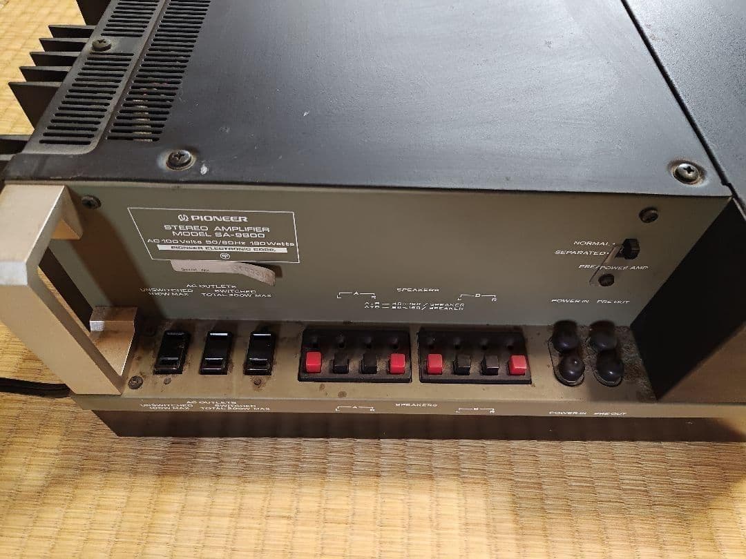 Pioneer アンプ本体 シルバー仕上げ