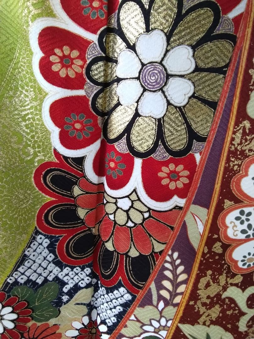 振袖フルセット、正絹、成人式、重ね衿、帯揚げ帯締め、西陣袋帯、襦袢