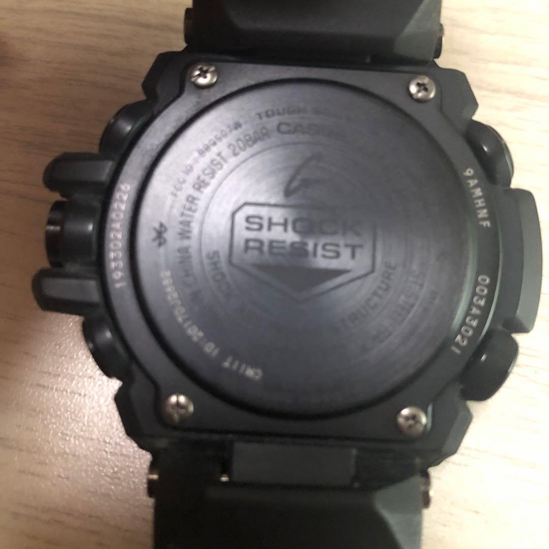 G-SHOCK カーボンブラック ラバーベルト クロノグラフ