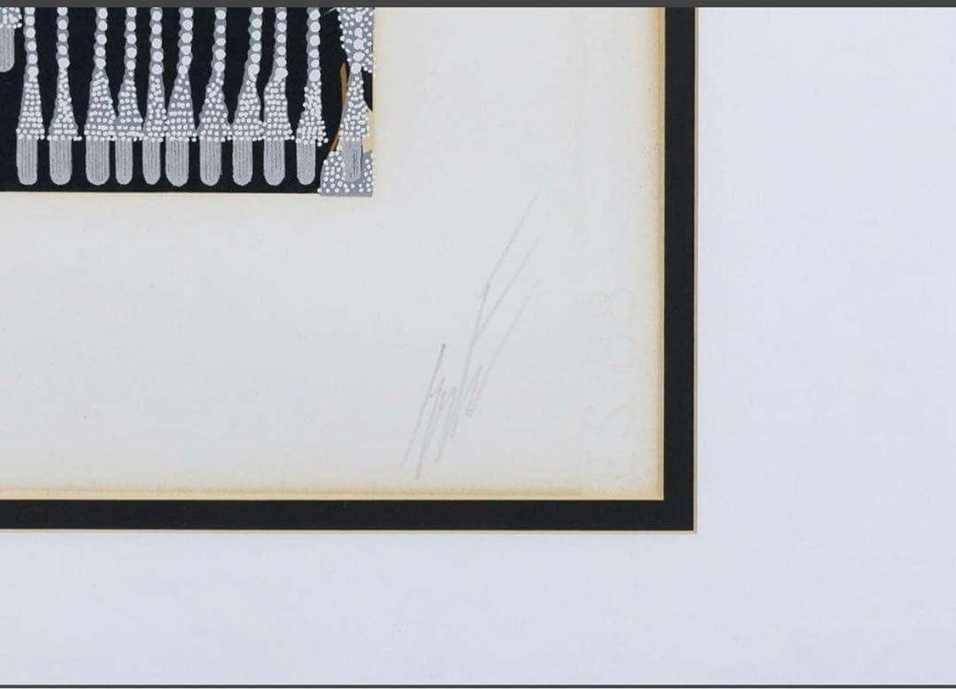 エルテ「Les Bijoux de Perles」シルクスクリーン 直筆サイン