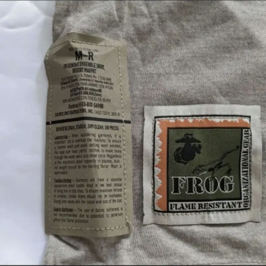 米軍　FROG USMC コンバットシャツ　未使用