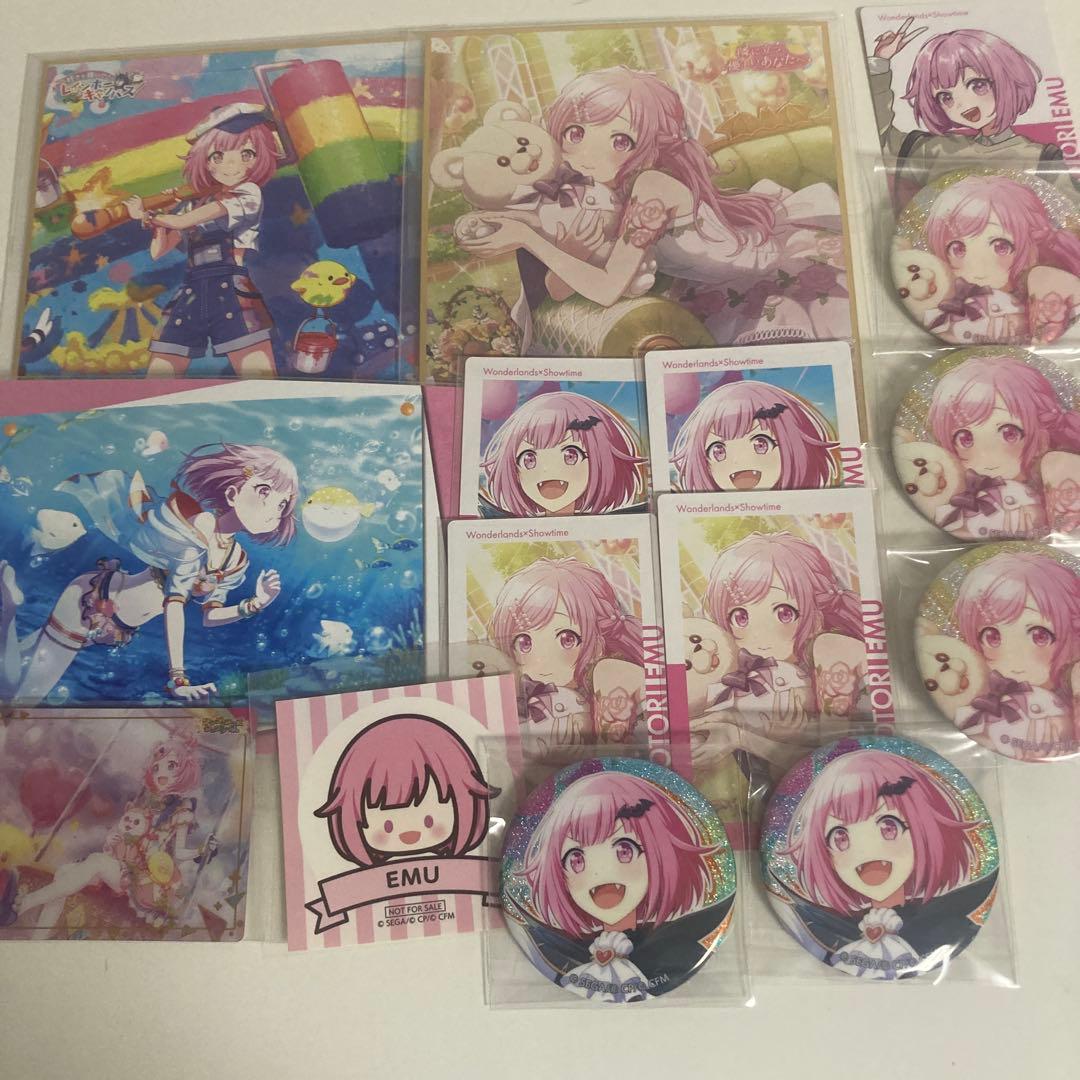 プロセカ 鳳えむ グリ缶 色紙 エピカ ウエハース