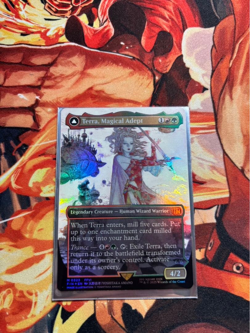 魔導戦士、ティナ　幻獣の血を引く少女、ティナ　ボーダーレス　天野喜孝