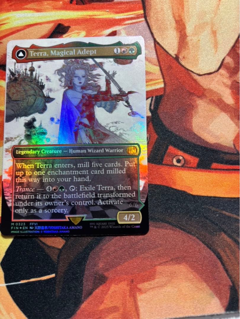 魔導戦士、ティナ　幻獣の血を引く少女、ティナ　ボーダーレス　天野喜孝