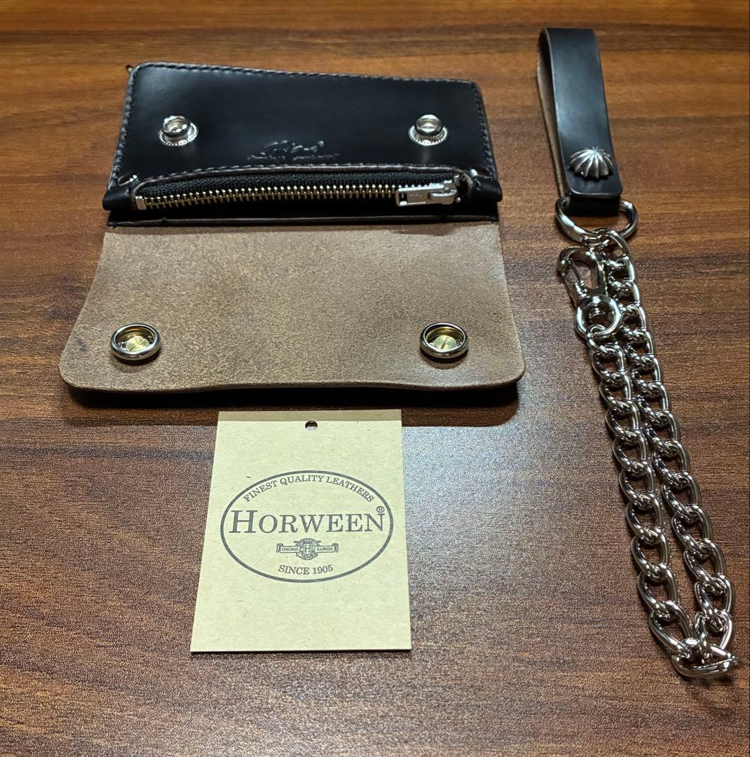 本革牛革コンパクトトラッカーウォレット