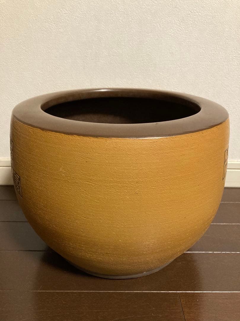火鉢 陶器 骨董 昭和レトロ アンティーク 古道具 古民具 植木鉢 鉢カバー