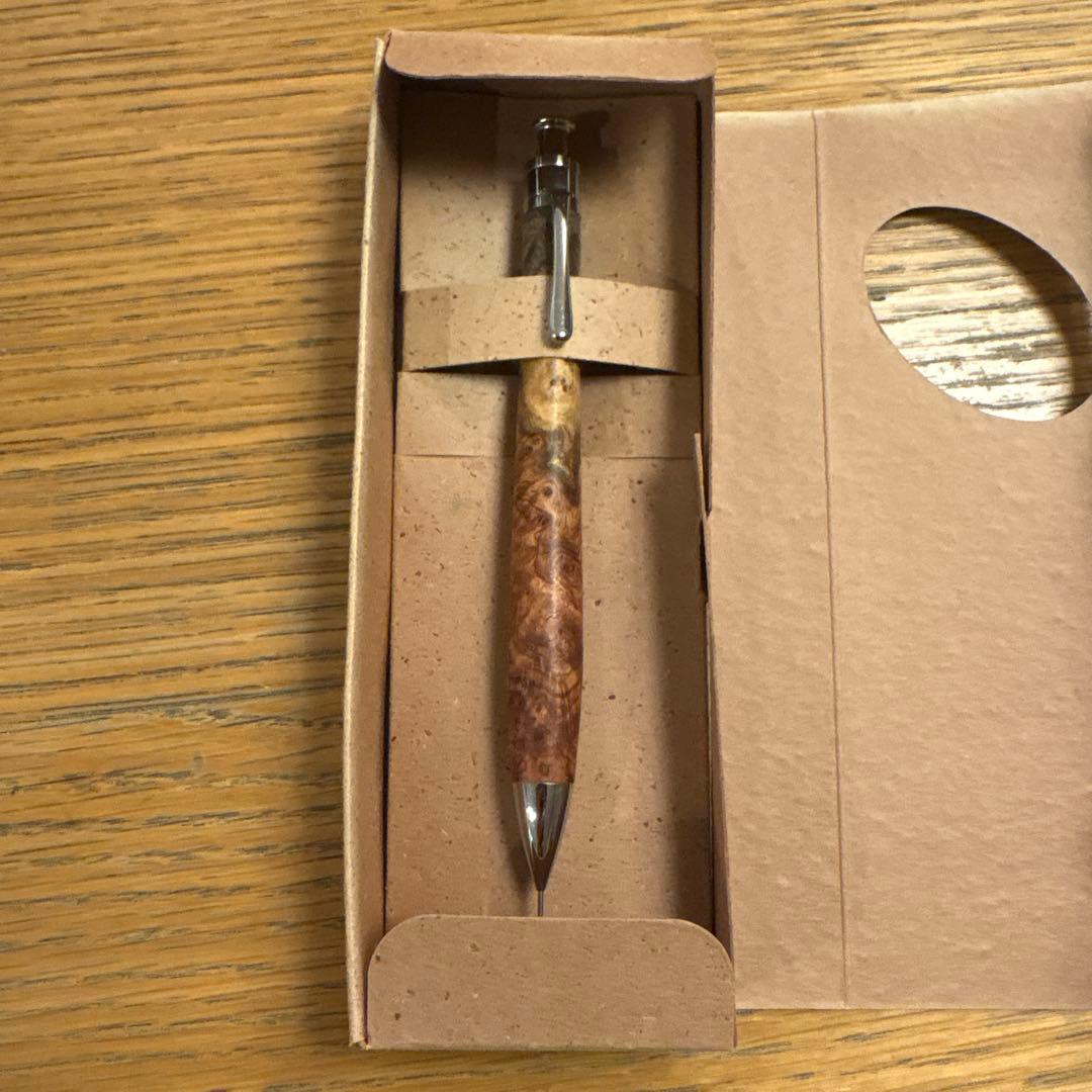 工房楔　花梨紅白　シャーペン