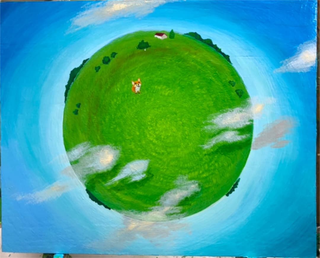 美しい故郷　F3 可愛いきつね