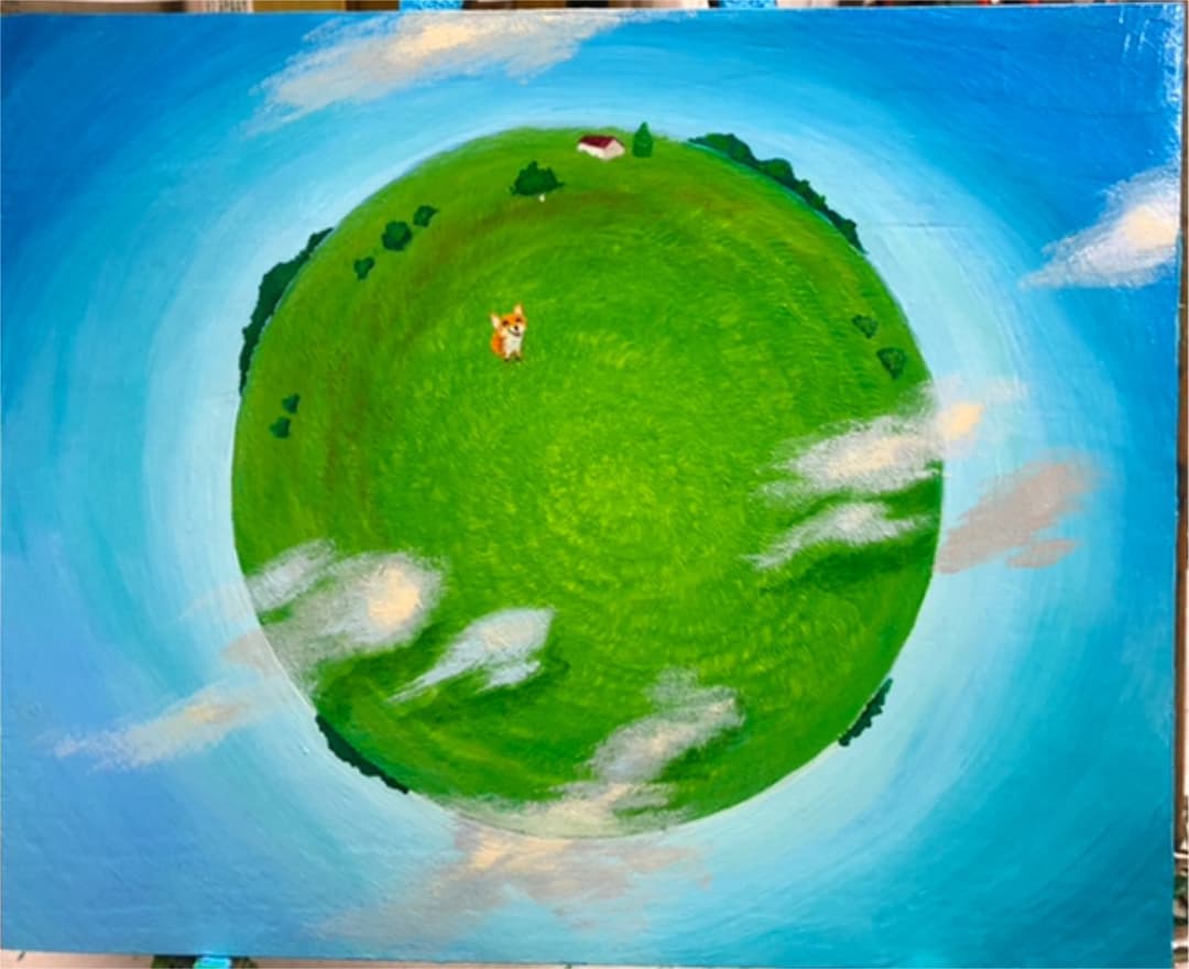 美しい故郷　F3 可愛いきつね