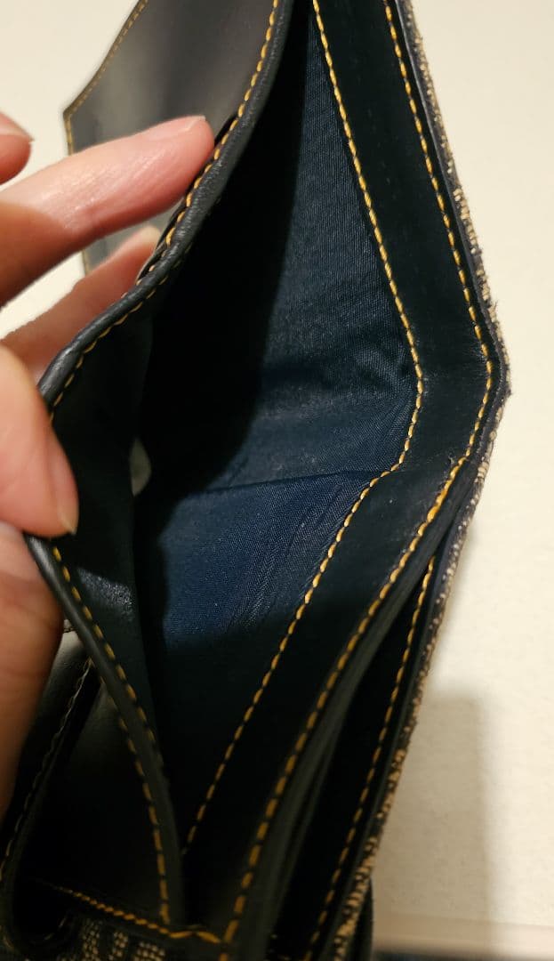 Dior　ディオール　トロッター柄　3つ折り 財布