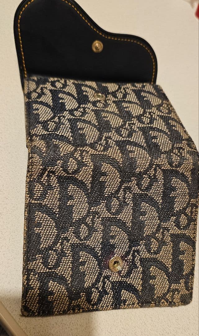 Dior　ディオール　トロッター柄　3つ折り 財布