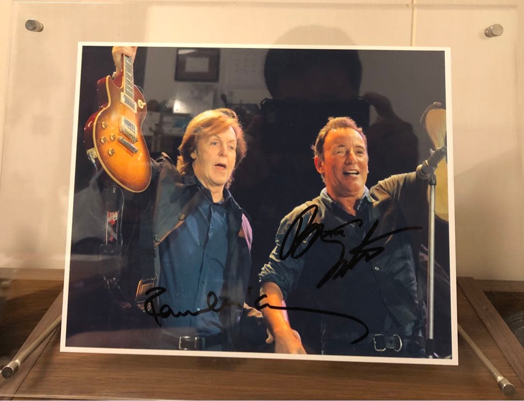【超貴重】直筆サイン　ポール&ブルーススプリングスティーン