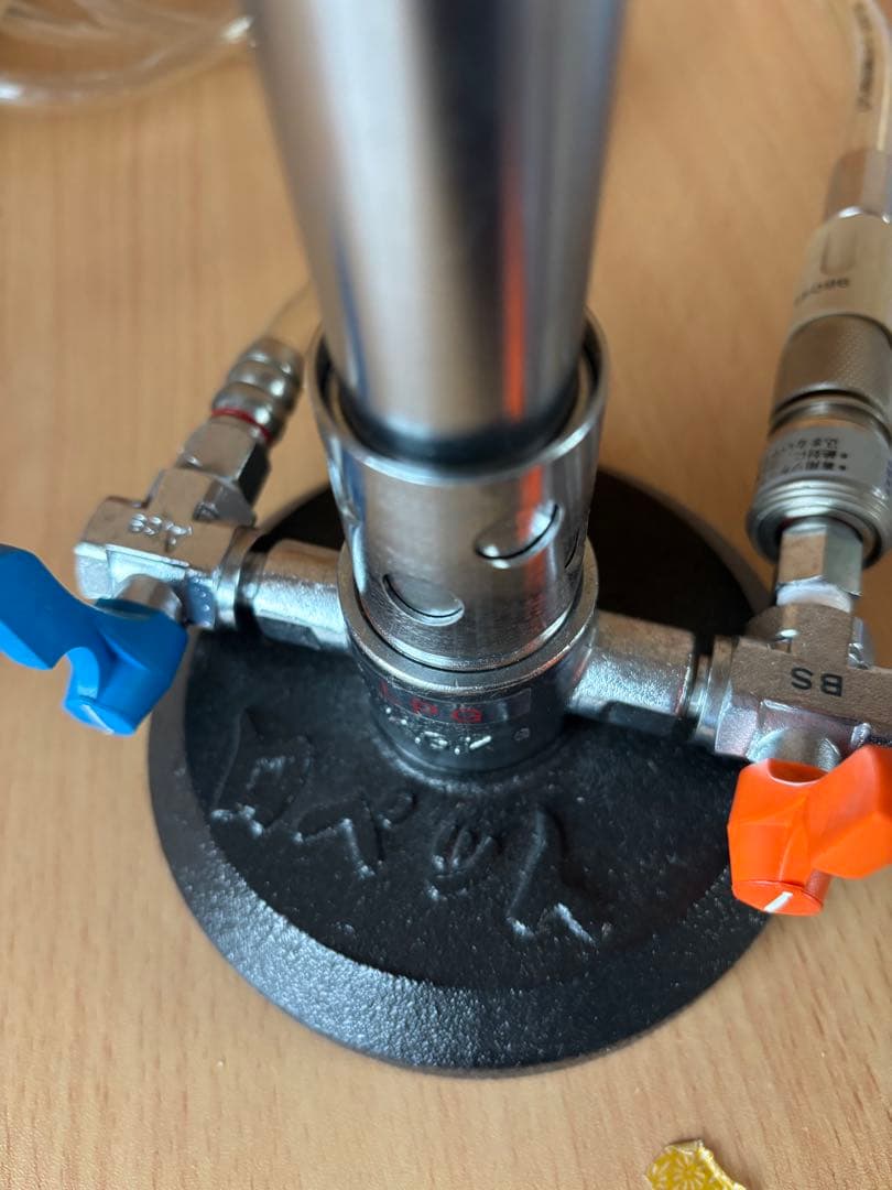 ガラス工芸用バーナー　エアポンプのセット