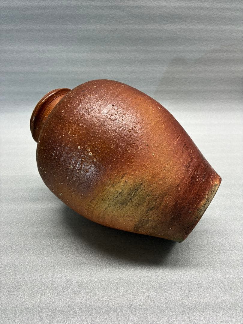 信楽焼　壺　うずくまる　幸山　古美術