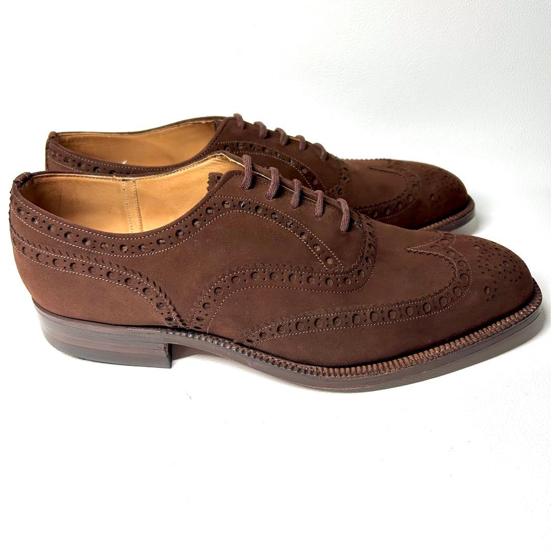 【デッドストック】チャーチ スエードウイングチップ バックUK7 1/2