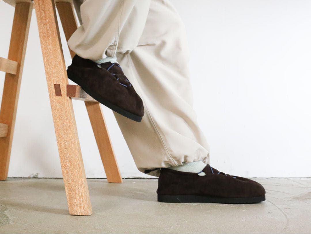 AURALEE スエードコードシューズ