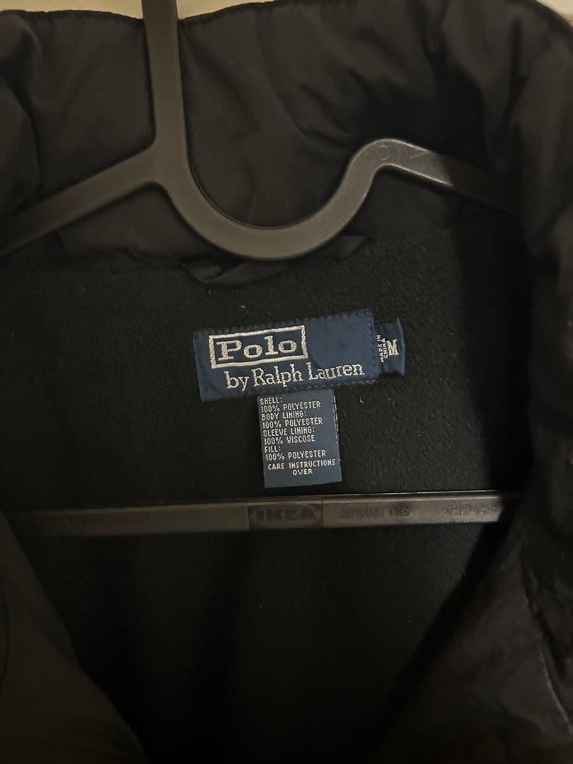 90s POLO by Ralphlauren中綿フリースブルゾンポニー刺繍短丈