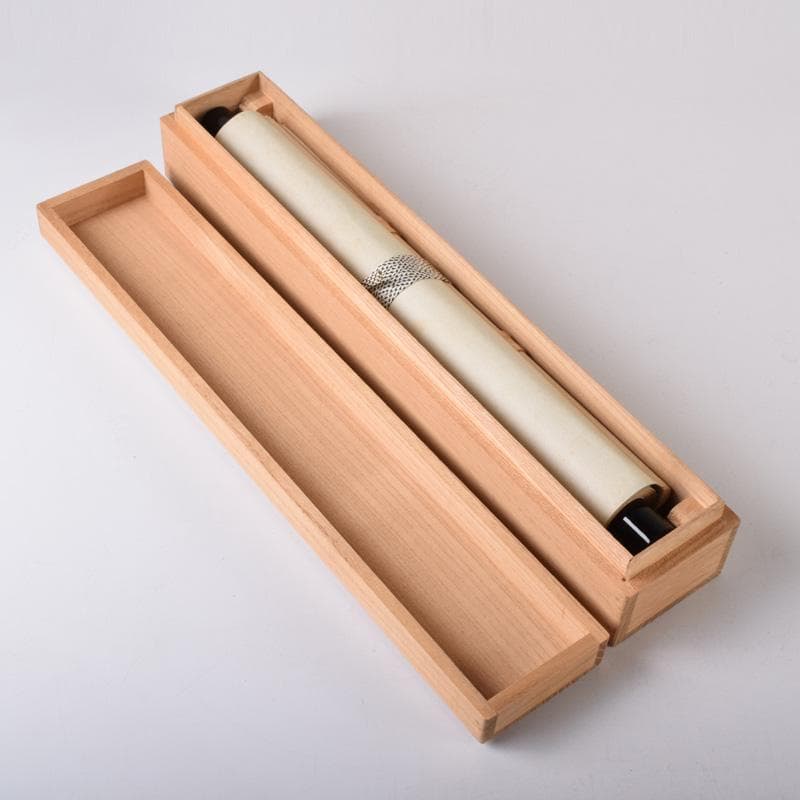 掛軸　堀内家　久田宗也　華月　色紙軸装　箱付　C　7828A