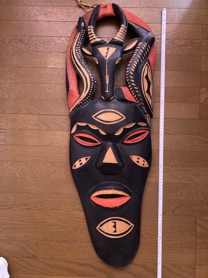 アフリカンスタイル 木製マスク