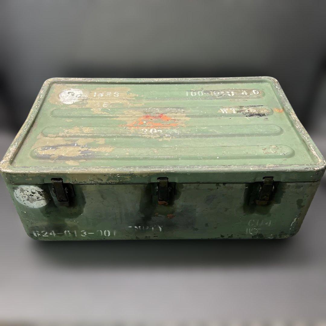 米軍実物放出品 US. ミリタリーアルミコンテナ ボックス BOX