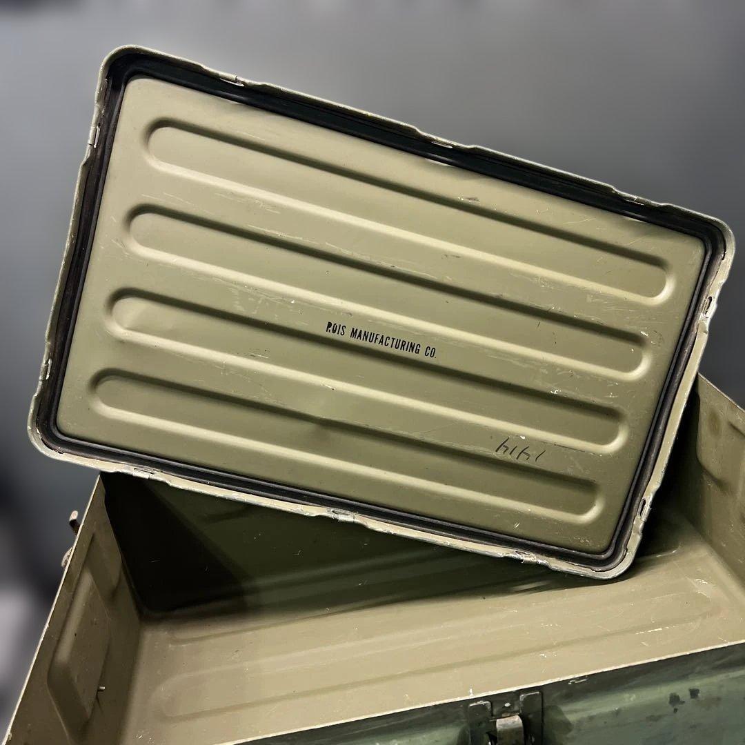 米軍実物放出品 US. ミリタリーアルミコンテナ ボックス BOX