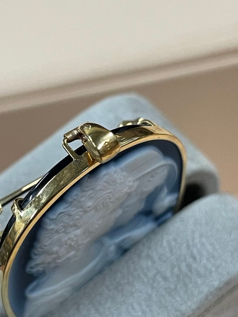 K18 メノオカメオ　 ペンダントトップ