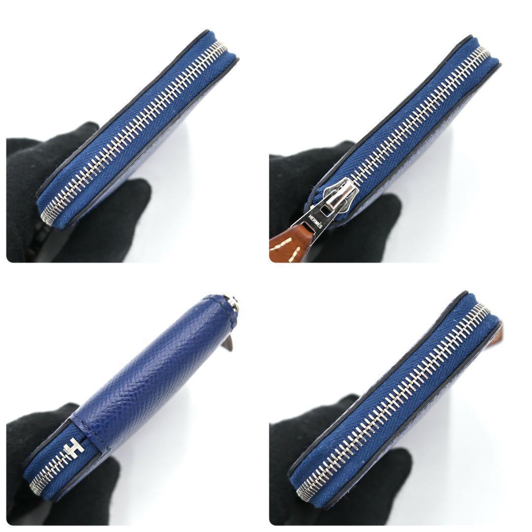 エルメス HERMES アザップミニ アザップコンパクト ネイビー ケース