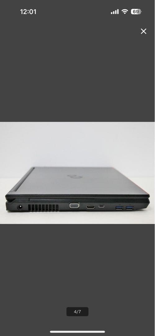 ジャンク品　Fujitsu Lifebook 15.6インチ ブラック