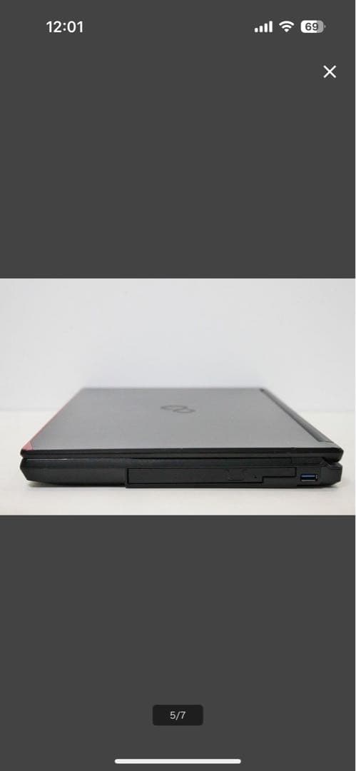 ジャンク品　Fujitsu Lifebook 15.6インチ ブラック