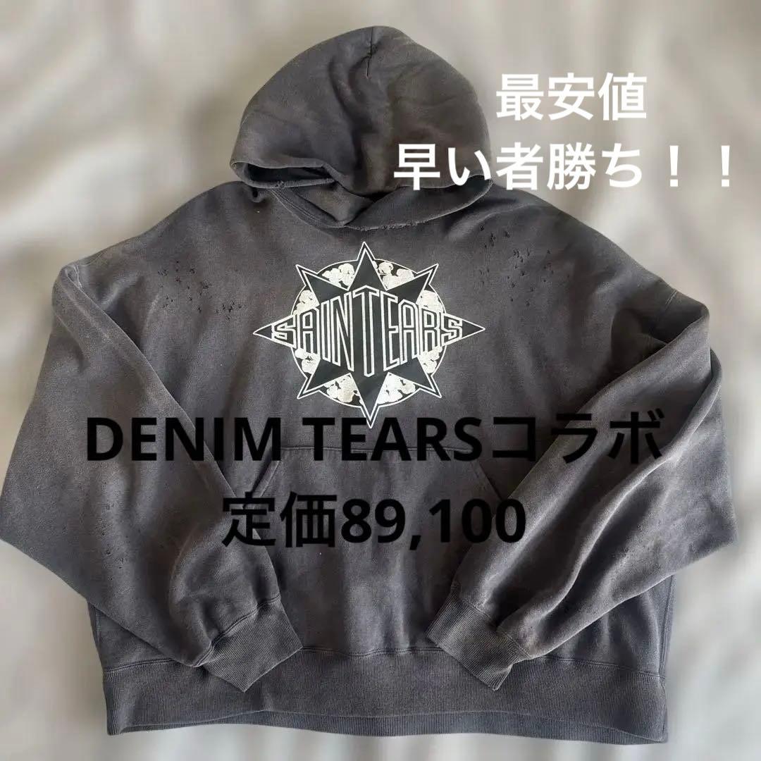 セントマイケル　デニムティアーズ　パーカー　L