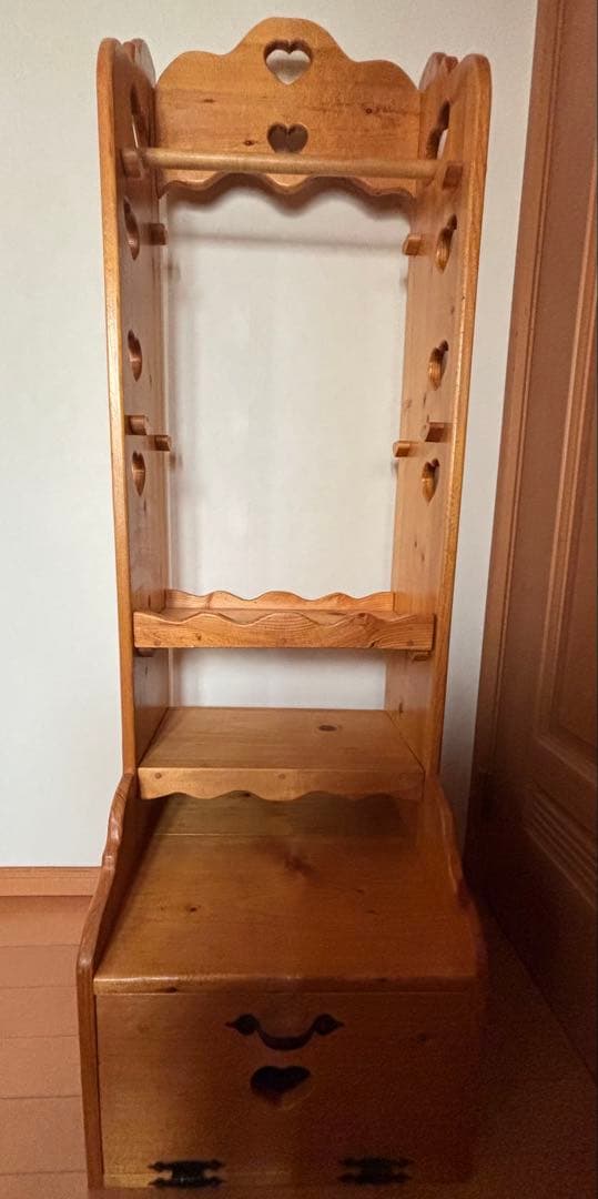 ＊キッズ用ハンガーラック＊カントリー家具＊ハンドメイド木工＊入園準備に＊