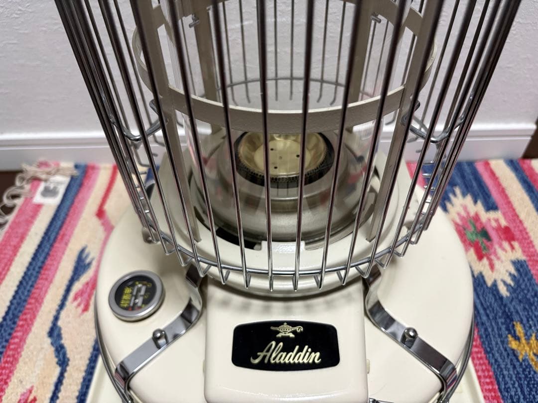 アラジンストーブ39型　ガラスチムニー　チムニーガード付　bf3902