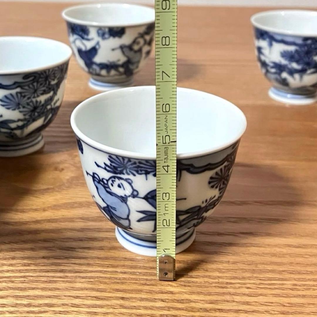 平安京泉 清水焼 染付 煎茶器揃 茶器揃