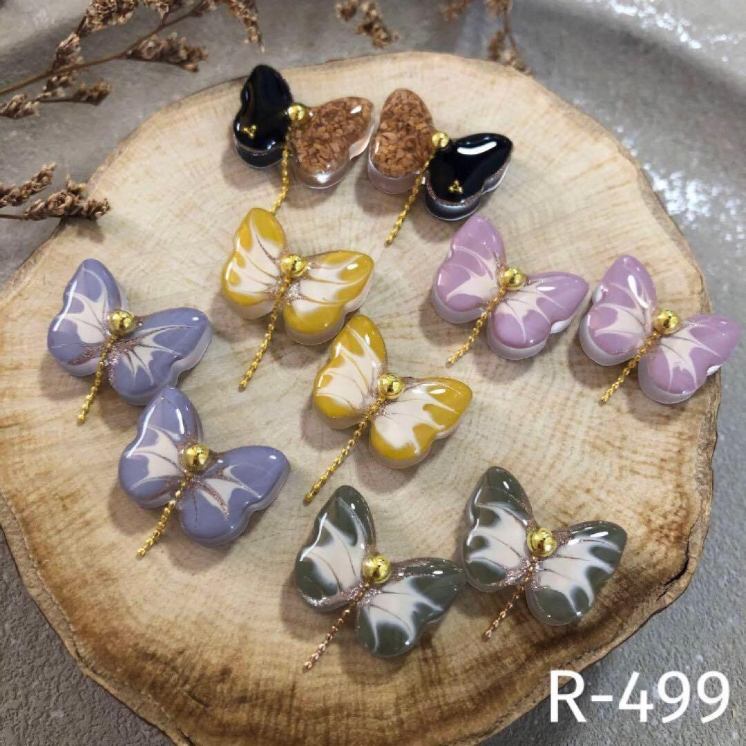 R-449 ✴︎レジン カボション✴︎ネコ型✴︎８カラー◡̈*❤︎