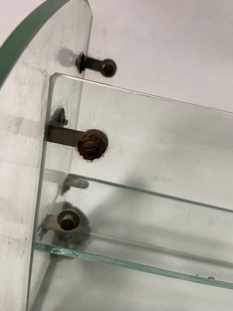 昭和レトロ ガラスの店舗用什器 文房具屋さん 飾り棚 硝子 ディスプレイケース