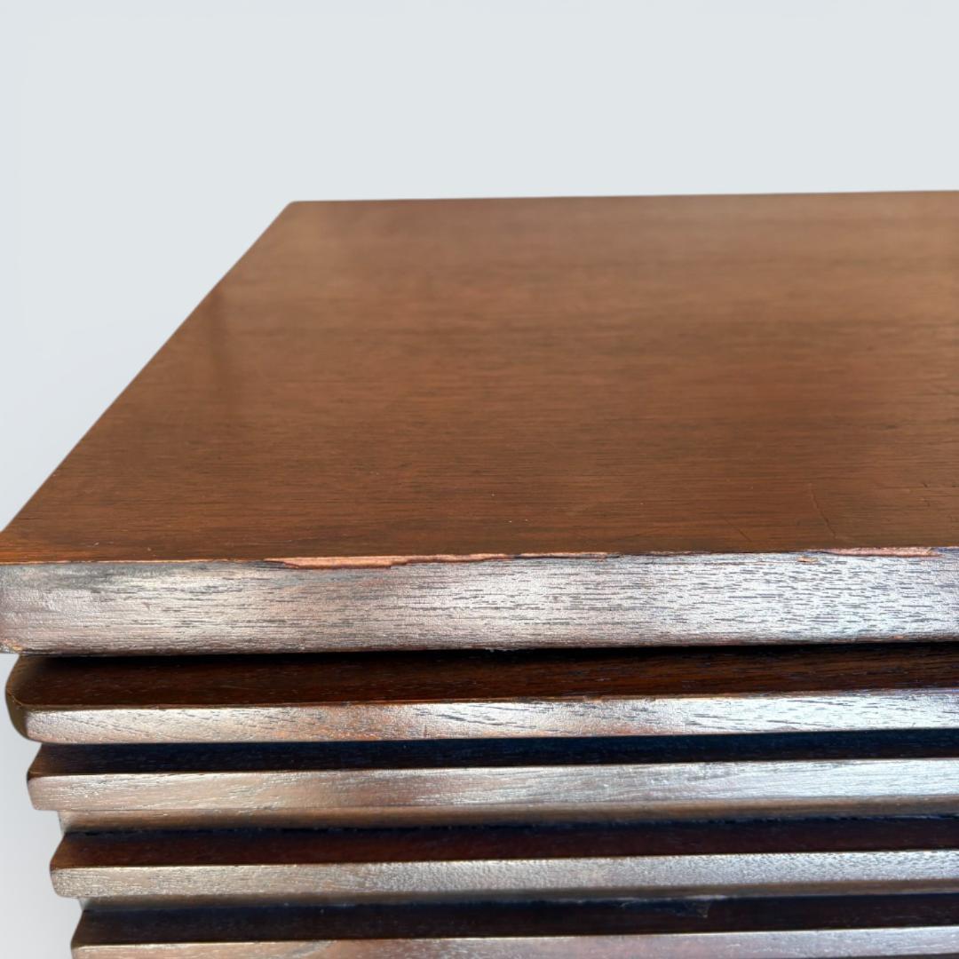 ルーバーキャビネット 幅85cm 木製 リビングボード 隠せる収納