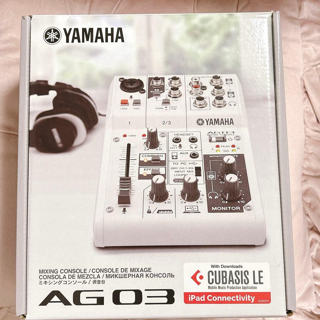 YAMAHA AG03 本体 USBケーブル マイクロUSBケーブル 箱つき