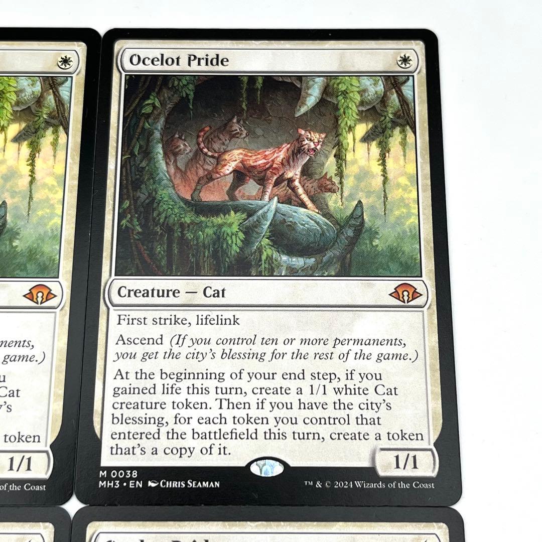 オセロットの群れ　4枚セット　英語　MTG