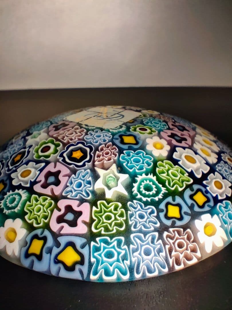 ベネチアングラス　ムラノ島　ミルフィオリ　小皿