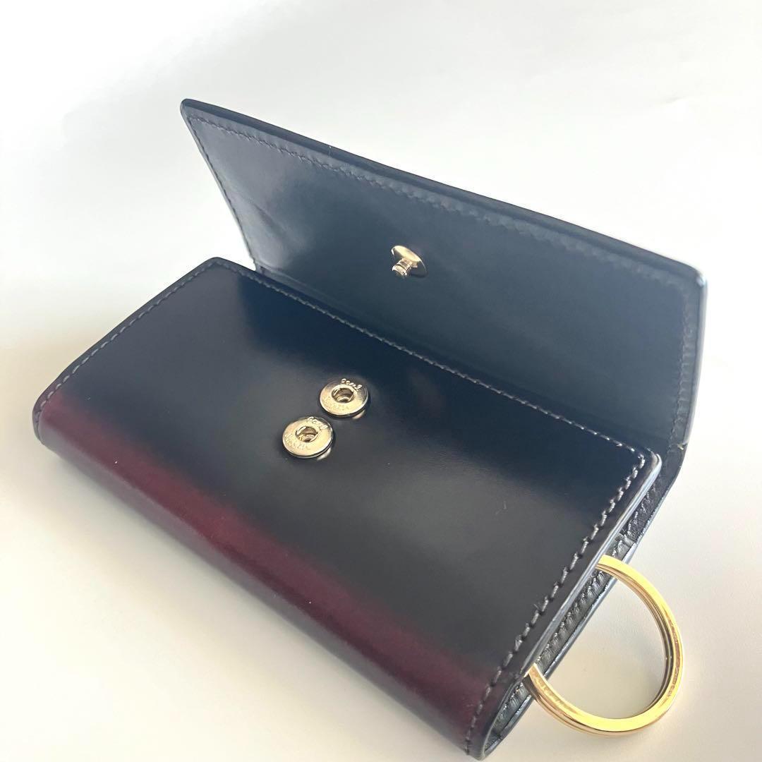 ポールスミス コードバン レザー キーケース 馬革 4連 キーホルダー メンズ