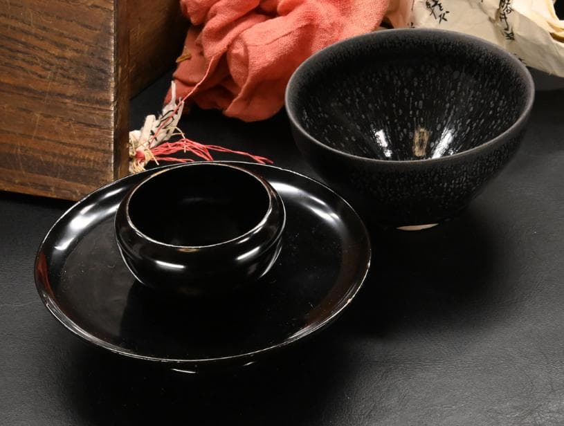 宋時代 油滴天目茶碗 天目台付｜中国美術・伝来品