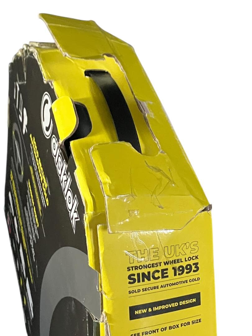 【外箱に破れあり】未使用品 英国純正品 disklok Sサイズ ハンドルロック