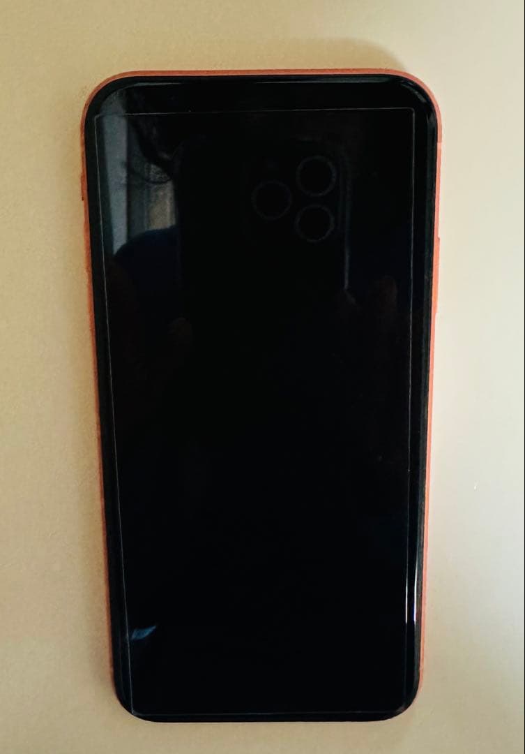 バッテリー91% 美品 iPhone XR コーラル　64GB