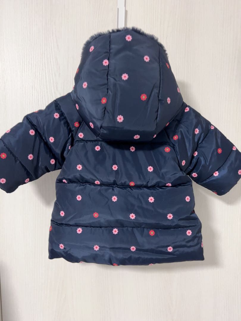 【新品】jacadi 花柄　中綿コート　36m