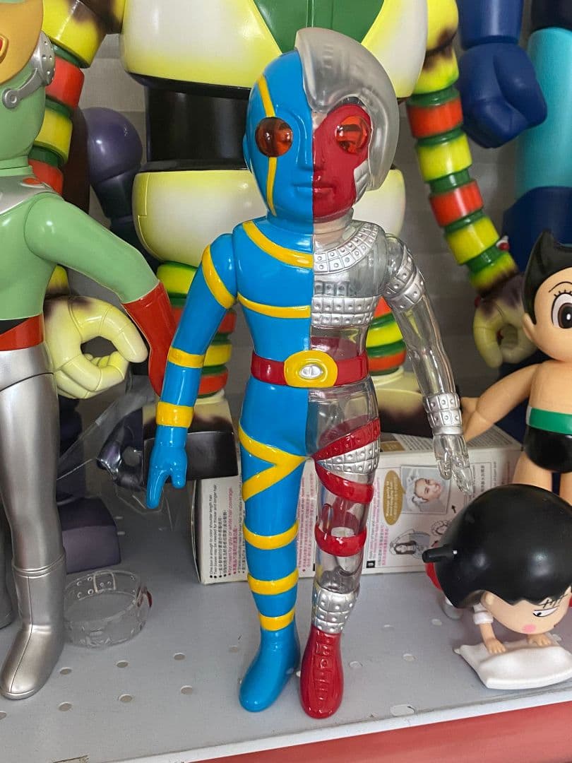 在庫最後 人造人間・キカイダー ソフビ人形 25cm 透明版